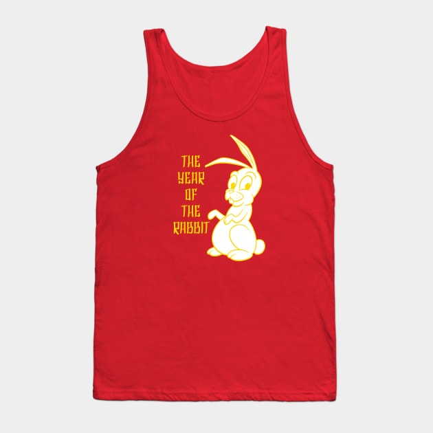 Year of the Rabbit Gold Tank Top by Generic Mascots